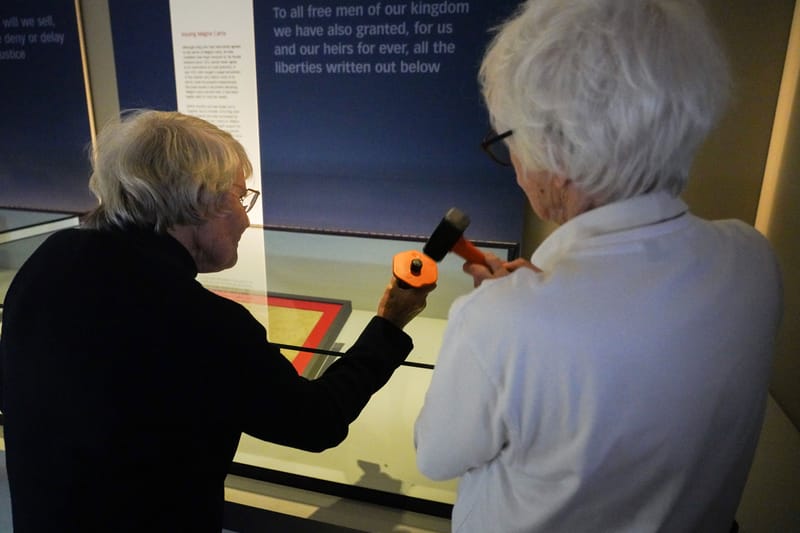 Two Elderly Just Stop Oil Activists Break Glass Protecting Magna Carta