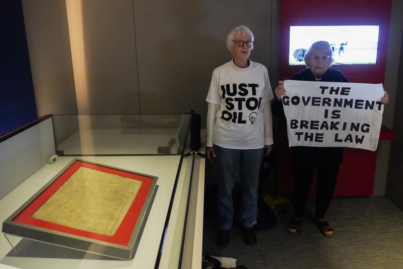 Just Stop Oil Activists Magna Carta British Library