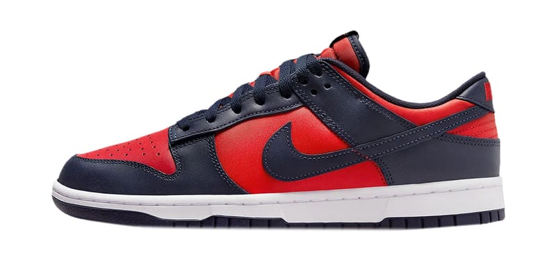 dunk low blue red