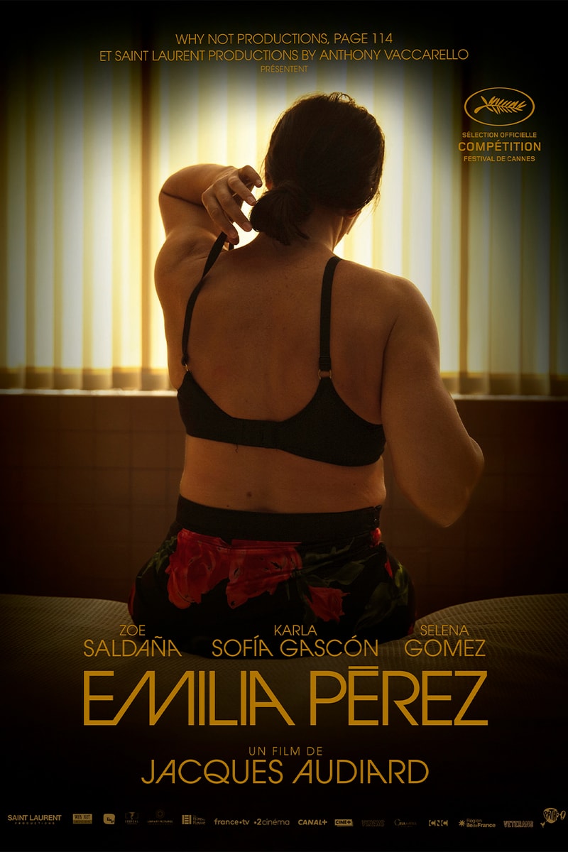 Anthony Vaccarello-Led Saint Laurent Productions to Premiere Three Featured Films at Cannes Film Festival 2024 emilia perez jacques audiard the shrouds david cronenberg parthenope paolo sorrentino zoe saldana karla sofia gascon selena gomez edgar ramirez adriana paz diane kruger sandrine holt guy pearce vincent cassel 