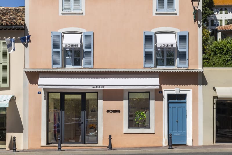 Jacquemus Is Ready for a Saint-Tropez Summer With New Pop-up and Beach Club south of france summer stripes cafe la renaissance place des lices french designer simon porte jacquemus mediterranean