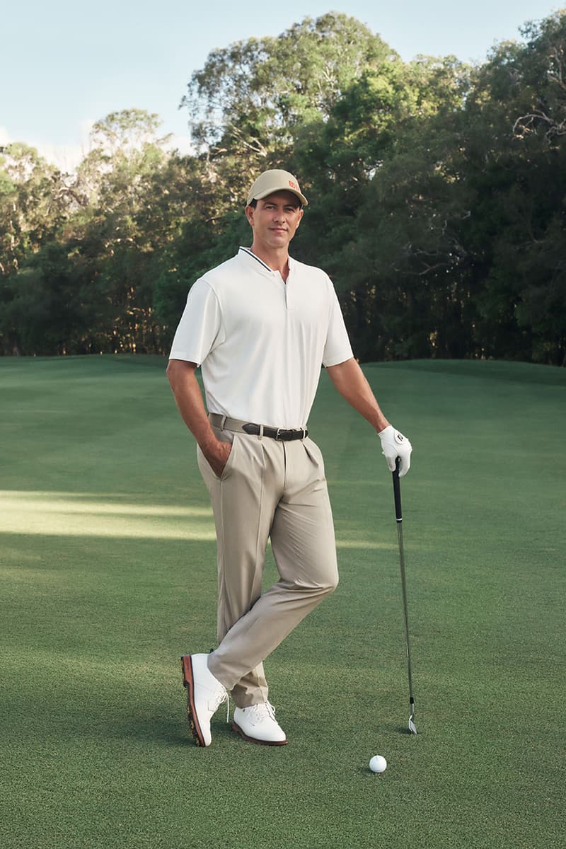 adam scott pga championship golf uniqlo lucas ossendrijver apparel polo shirt pants white tan blue navy grey