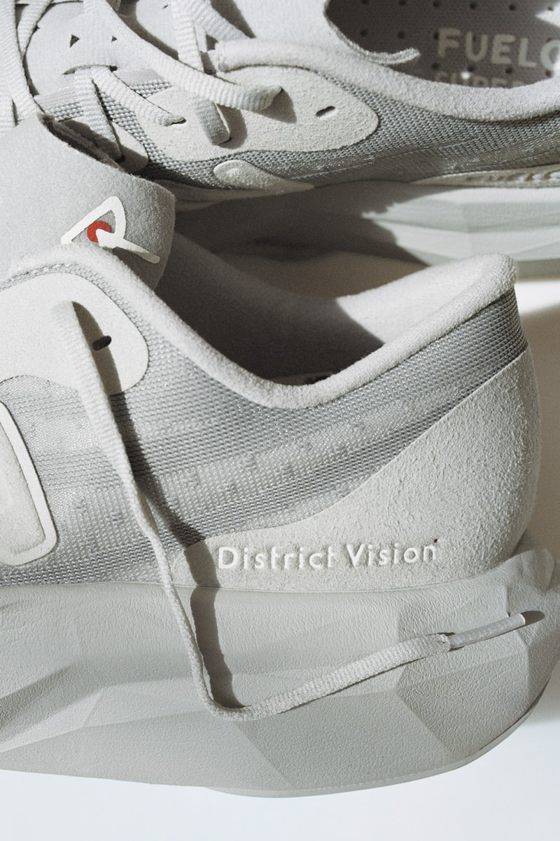 district vision new balance fuelcell elite v4 road runner marathon race shoe performance apparel collection sydney mclaughlin model 