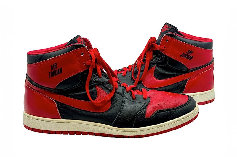 A Rare Air Jordan 1 "Bred" Sample From 1984 Is Up For Auction