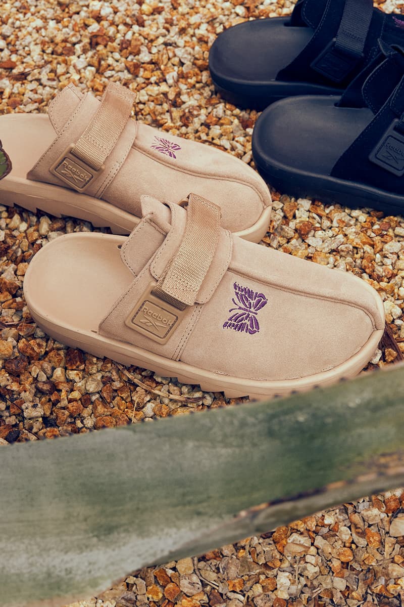 needles reebok beatnik mule slide tan purple black 2024 release date info photos price store list buying guide