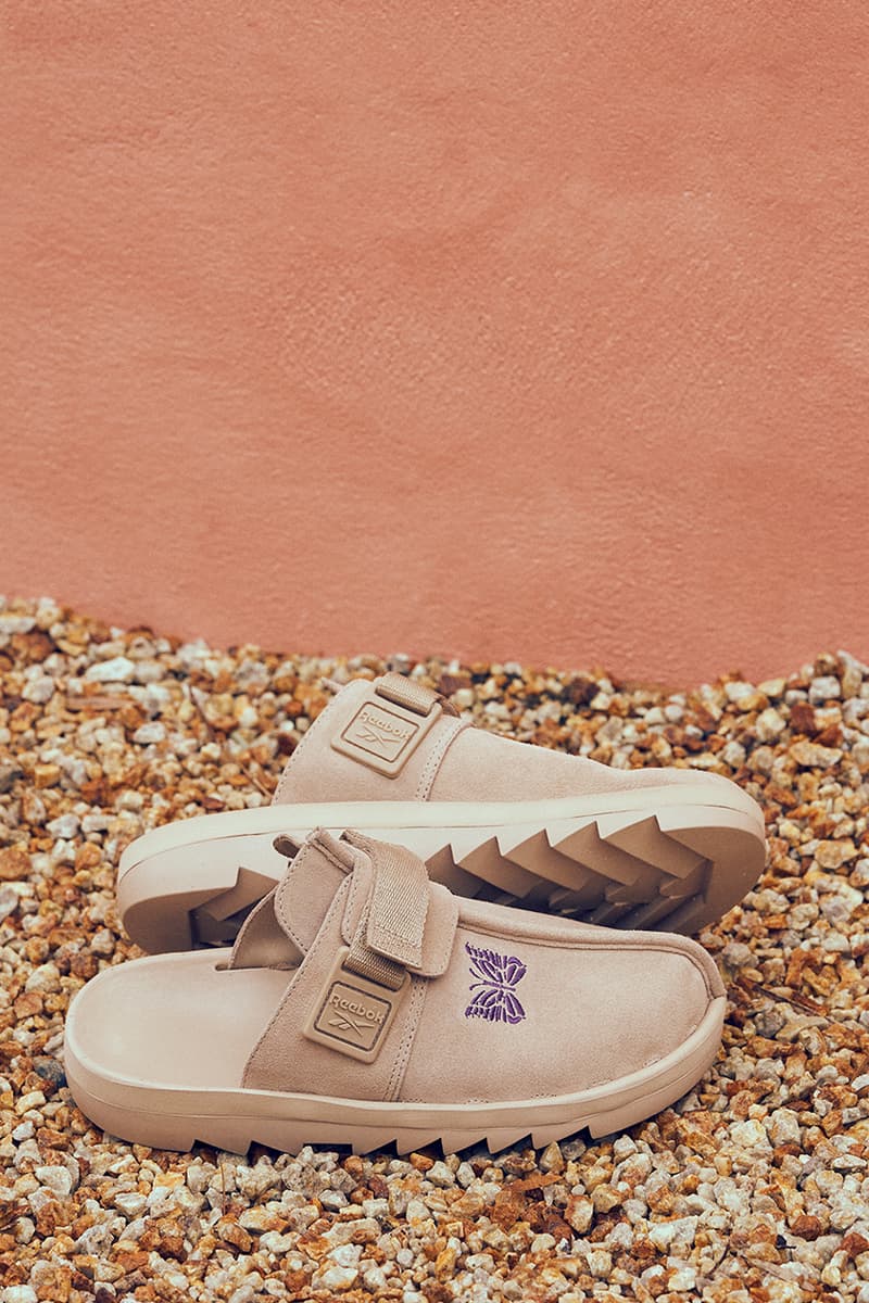 needles reebok beatnik mule slide tan purple black 2024 release date info photos price store list buying guide