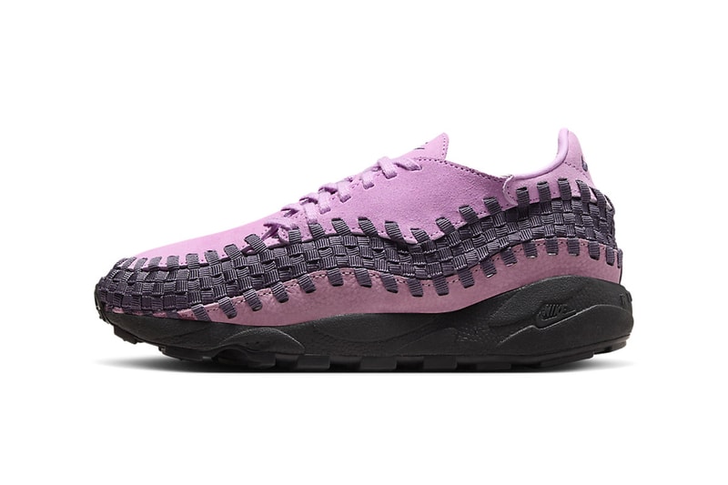 Nike Air Footscape Woven Goes "Beyond Pink" fall 2024 season shape of the foot waffle tread suede upper fits the foot comfortable HM0961-600
