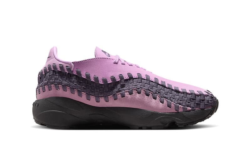 Nike Air Footscape Woven Goes "Beyond Pink" fall 2024 season shape of the foot waffle tread suede upper fits the foot comfortable HM0961-600