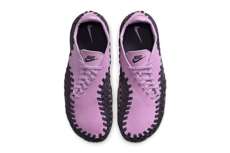 Nike Air Footscape Woven Goes "Beyond Pink" fall 2024 season shape of the foot waffle tread suede upper fits the foot comfortable HM0961-600