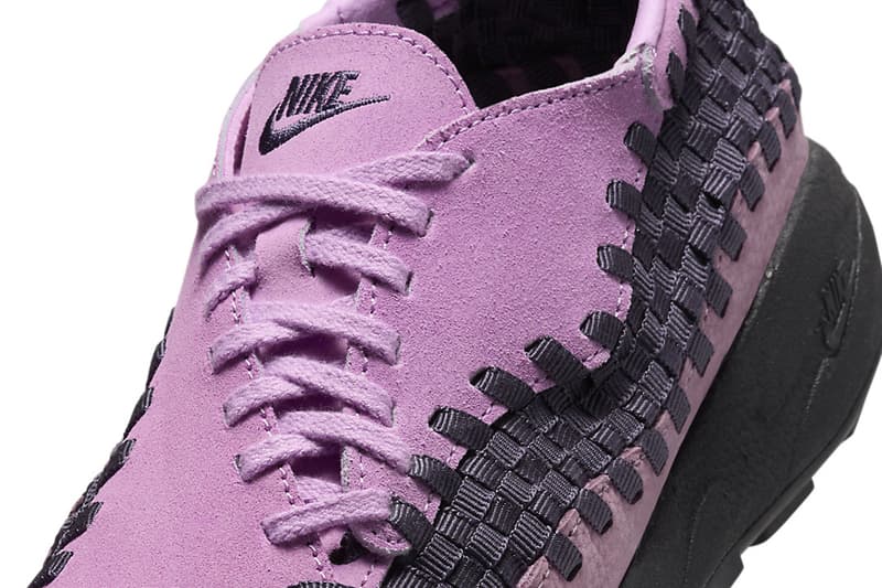 Nike Air Footscape Woven Goes "Beyond Pink" fall 2024 season shape of the foot waffle tread suede upper fits the foot comfortable HM0961-600