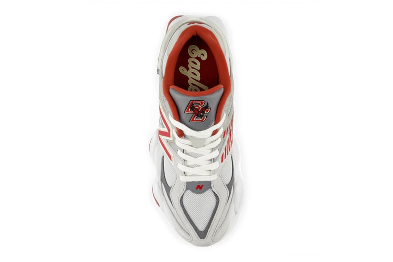 Boston College Receives Special Edition of the New Balance 9060 academic institution maroon gold school colors n motif sneakers suede leather U9060EGL