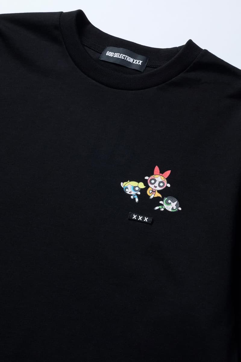 the powerpuff girls bubbles blossom buttercup mojo jojo god selection xxx 11th anniversary t shirt capsule collection official release date info photos price store list buying guide