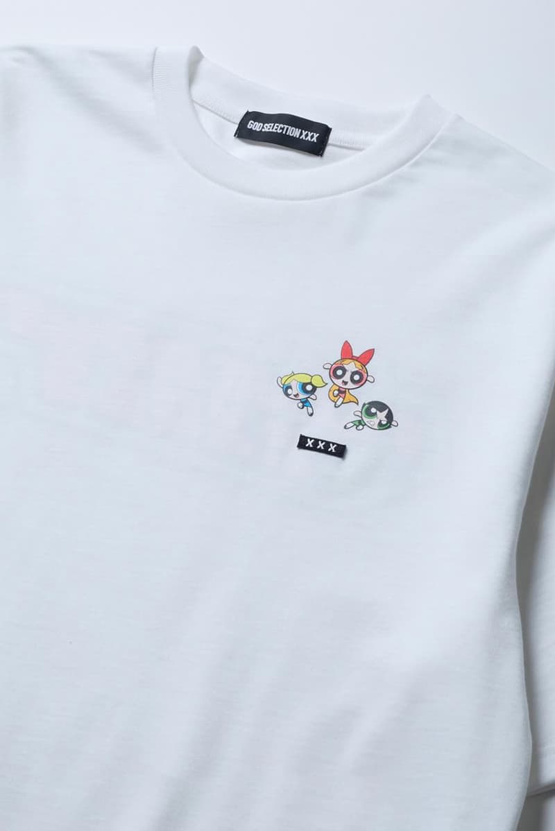 the powerpuff girls bubbles blossom buttercup mojo jojo god selection xxx 11th anniversary t shirt capsule collection official release date info photos price store list buying guide