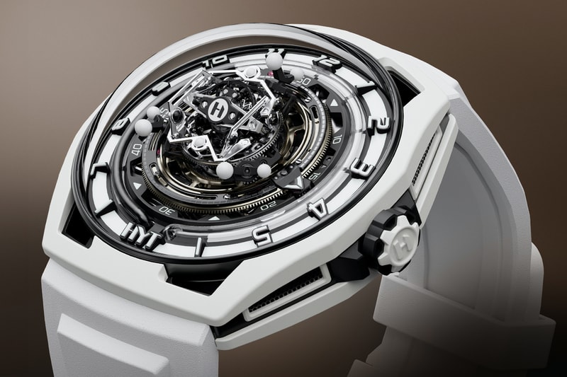 HYT Conical Tourbillon Panda H03236-A Release Limited Edition Info 701 TC caliber white agate crystals titanium white ceramic coating 