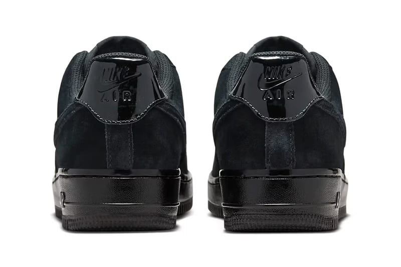all black suede af1