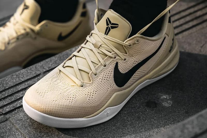 First Look at the Nike Kobe 8 Protro "Champagne Gold" HM6469-701 knowing kicks basktball shoe black mamba