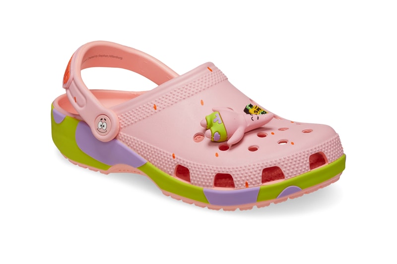 'SpongeBob Squarepants'-Themed Crocs Have Arrived patrick star aye aye acaptain under the seas clogs bikini bottom nickelodeon cozzzy sandal 209826-2Y2 OFF COURT CLOG 209825-001 209479-737 patrick 209824-7HD jibbitz