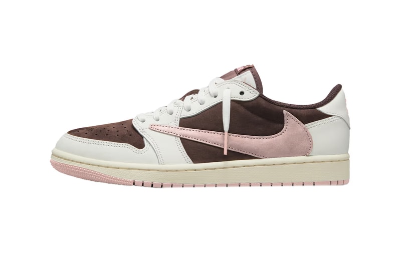 Travis Scott Air Jordan 1 Low OG Dark Pony/Pink Oxford Women Shoe sneaker model edition cactus jack collaboration nike details