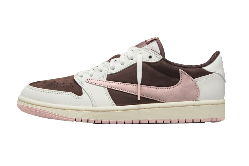 Кроссовки Travis Scott x Air Jordan 1 Low появятся в женской расцветке «Dark Pony/Pink Oxford»