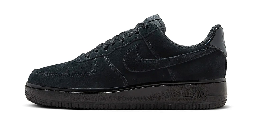 Nike улучшает «Triple Black» Air Force 1 Low с помощью «Black Suede»