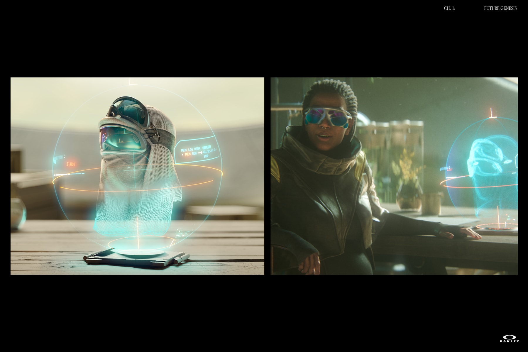 Oakley Future Genesis Chapter One Info Synopsis Plot sunglasses eyewear sci-fi comic book comics animation animated