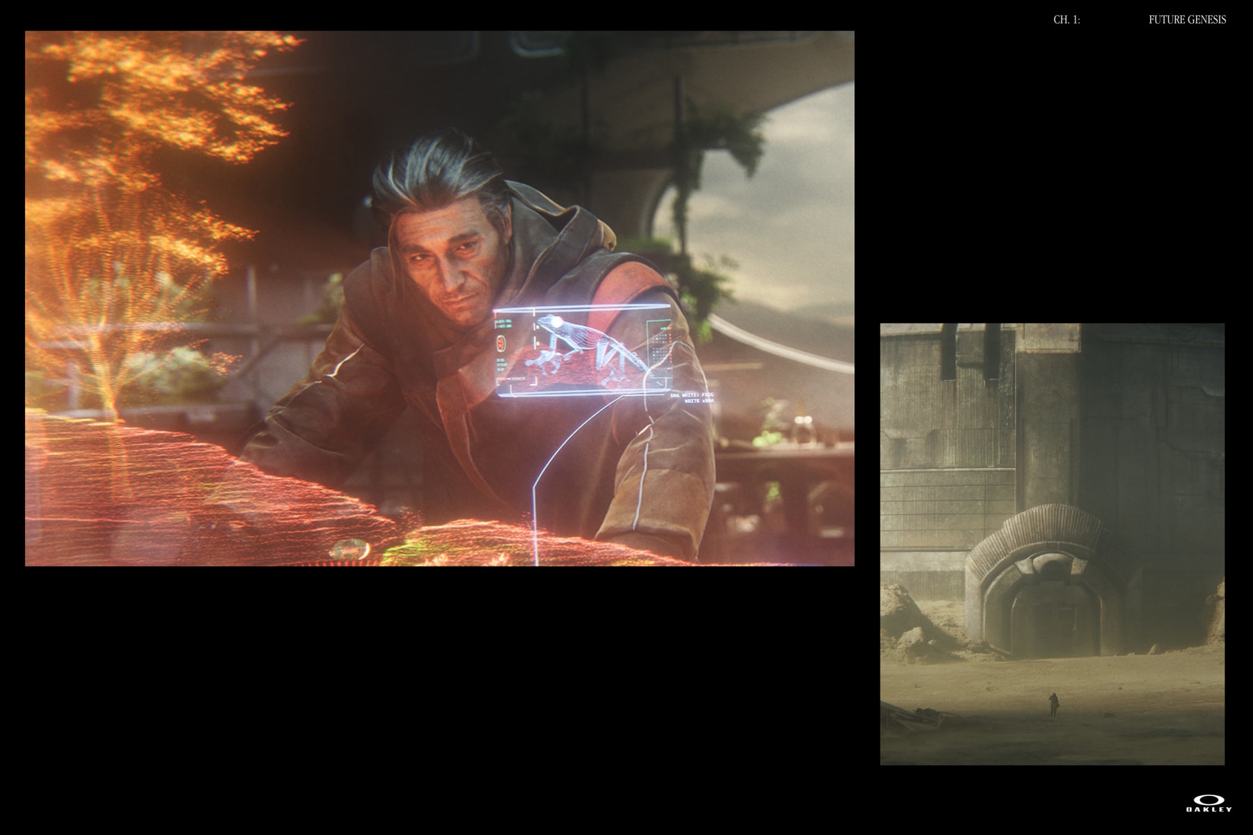 Oakley Future Genesis Chapter One Info Synopsis Plot sunglasses eyewear sci-fi comic book comics animation animated