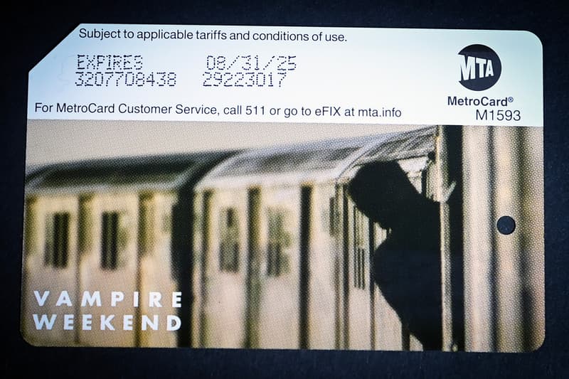 MTA Unveils Vampire Weekend MetroCards only god was above us