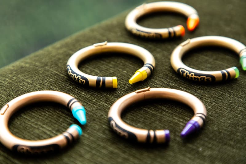 Nadine Ghosn Announces New "Color-Full" Crayola Jewelry Collaboration lil yachty bracelets crayola pencil crayon nostalgic stationery