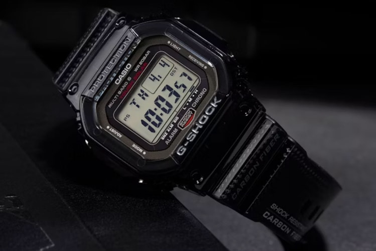 G-SHOCK Outfits Its GWS5600U-1 in Carbon Fiber and Titanium