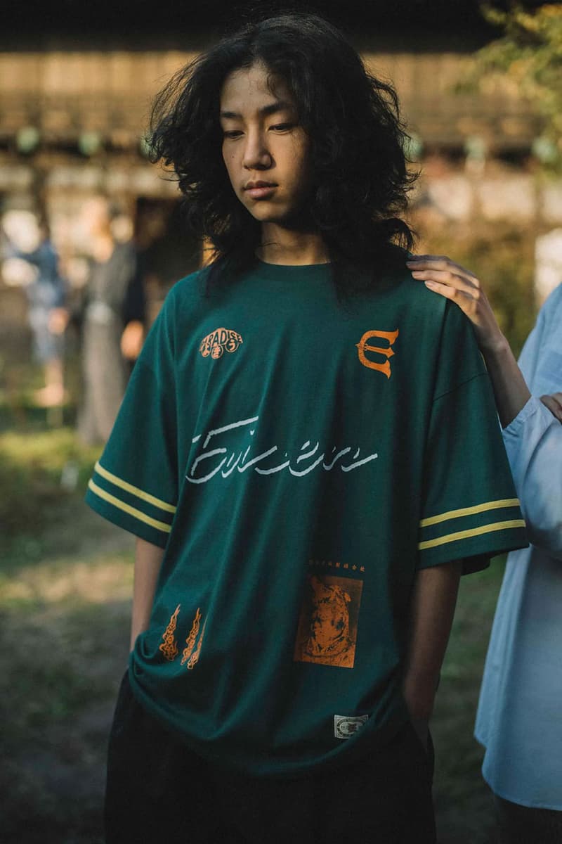 Evisen's Summer 2024 Range Offers Something for Every Scenario suicoke footwear collab collection capsule spring winter clothing apparel japanese tokyo skate skateboarding skateboards streetwear imprint store location shirt graphic lookbook bag vest collaboration sneaker slide sandal LETA-AB foot
