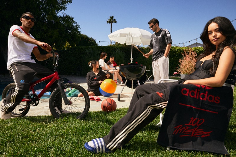 100 Thieves adidas Originals SS24 Capsule Release Date info store list buying guide photos price Nadeshot Valkyrae Ylona Garcia rivalry low IE3416