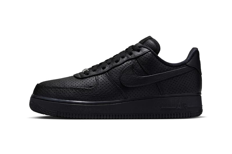 Nike Air Force 1 Low Perforated Black HF8189-001 Release Info