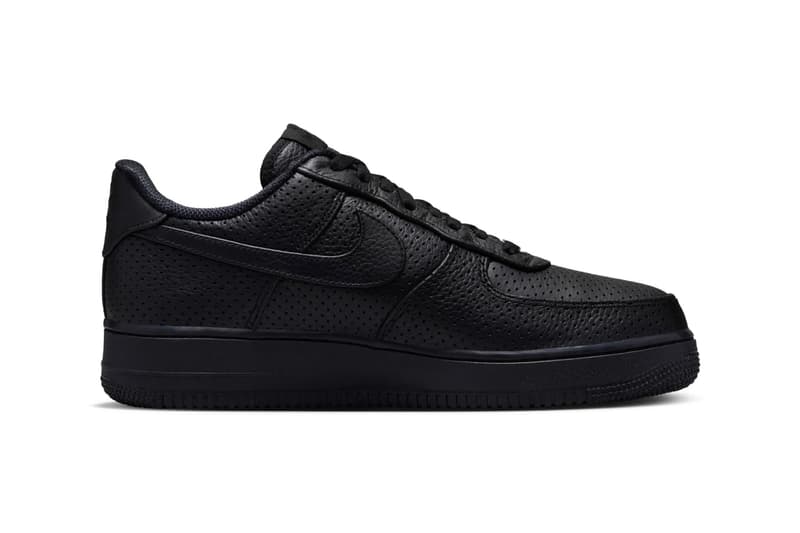 Nike Air Force 1 Low Perforated Black HF8189-001 Release Info