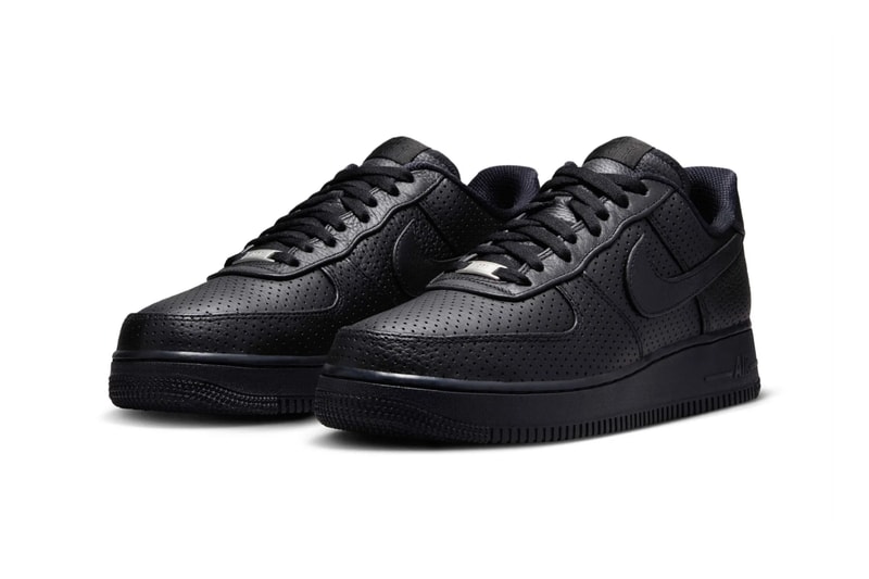 Nike Air Force 1 Low Perforated Black HF8189-001 Release Info