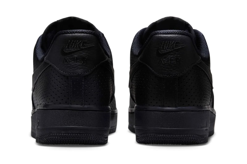 Nike Air Force 1 Low Perforated Black HF8189-001 Release Info