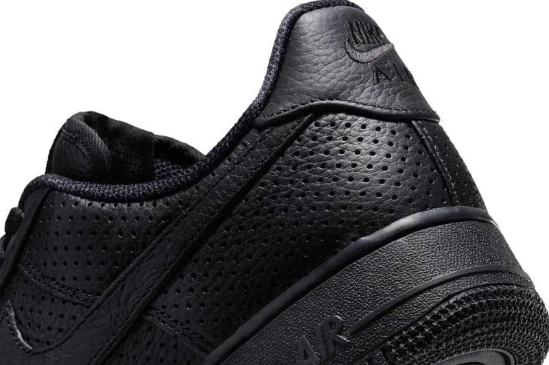 Nike Air Force 1 Low Perforated Black HF8189-001 Release Info