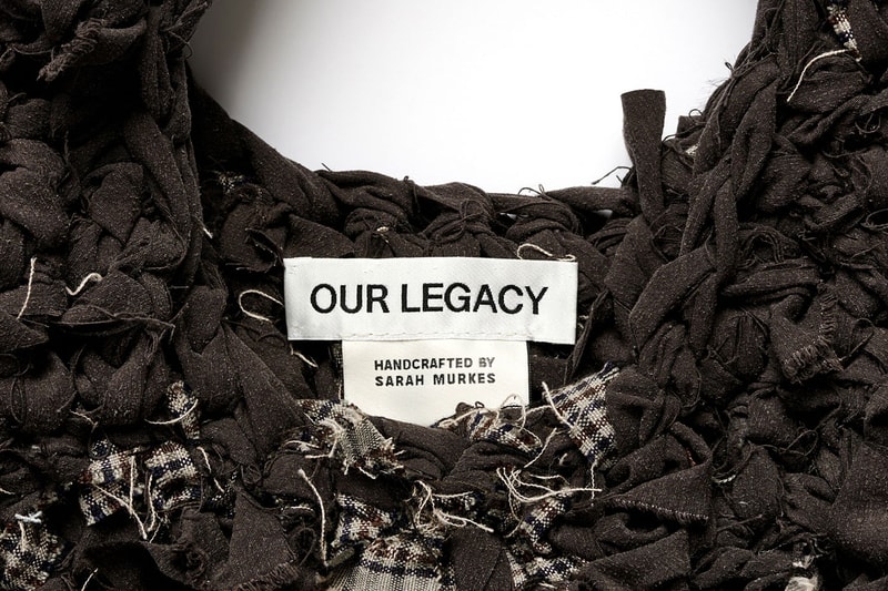 Our Legacy Fourth Volume Handcrafted Crochet Bags Spring 2024 washed grey Torino stripe pink cast chain twill Release Info