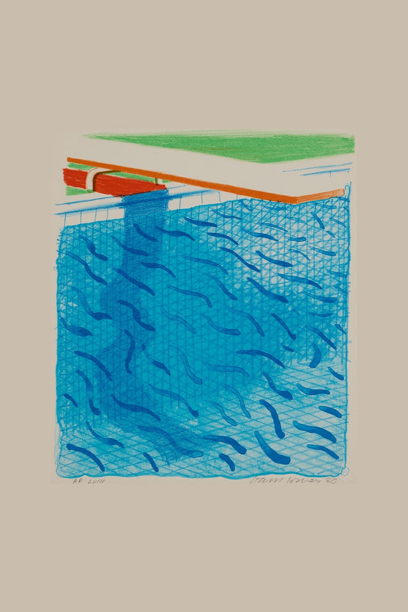 David Hockney Paper Trails Pool Series Exhibition Modern Art Museum Shanghai Info