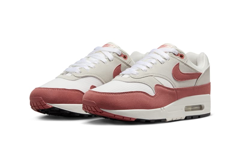 pink and red nike airmax