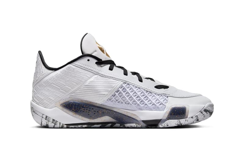 Air Jordan 38 Low White/Metallic Gold Has an Official Release Date FD2326-107 basketball shoes white/black-metallic gold june 2024 summer shoe jordan brand michael jordan jumpman nike swoosh