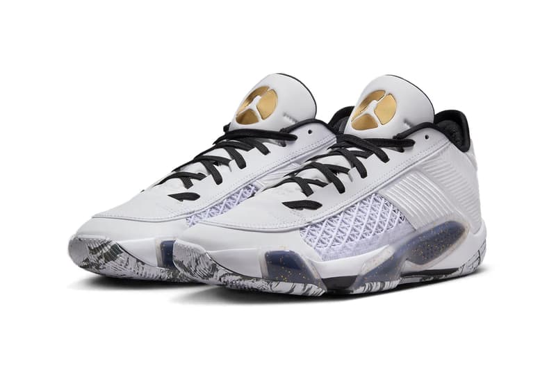 Air Jordan 38 Low White/Metallic Gold Has an Official Release Date FD2326-107 basketball shoes white/black-metallic gold june 2024 summer shoe jordan brand michael jordan jumpman nike swoosh