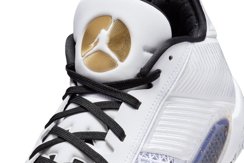 Air Jordan 38 Low White/Metallic Gold Has an Official Release Date FD2326-107 basketball shoes white/black-metallic gold june 2024 summer shoe jordan brand michael jordan jumpman nike swoosh