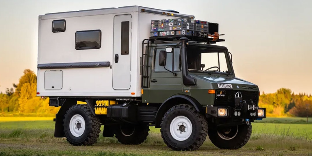 Кастомный кемпер Mercedes-Benz Unimog от Wabi-Sabi Overland Surfaces на аукционе