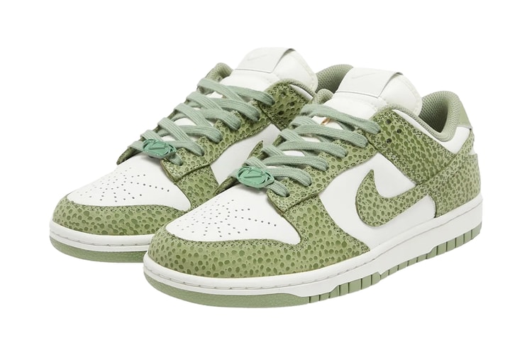 Nike Dunk Low Expands Its Safari Lineup With "Oil Green" and "Phantom"