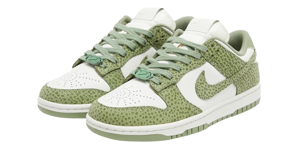 Nike Dunk Low расширяет линейку Safari новыми моделями Oil Green и Phantom