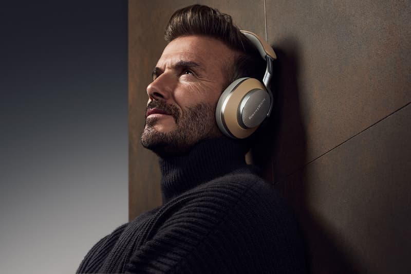 Bowers & Wilkins Partners With David Beckham in "Pursuit of Perfection" soccer uk british design and wireless headphones performance audio link campaign shoot wires tech gadgets 