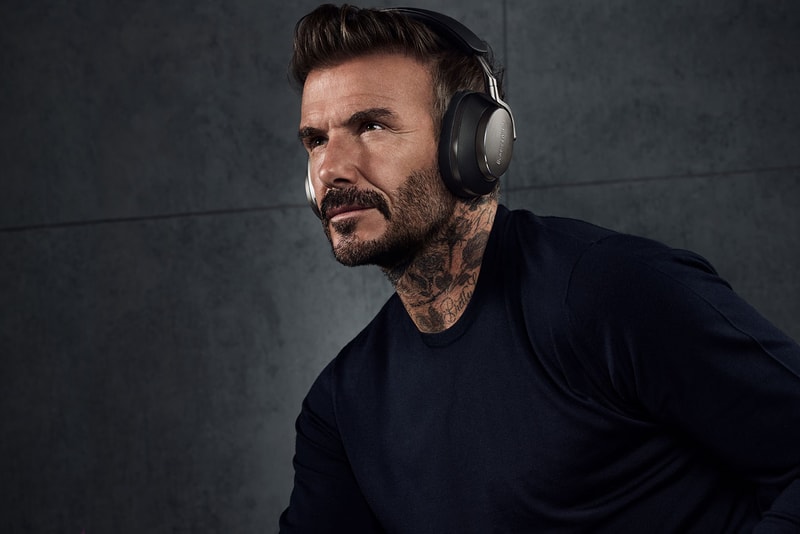Bowers & Wilkins Partners With David Beckham in "Pursuit of Perfection" soccer uk british design and wireless headphones performance audio link campaign shoot wires tech gadgets 