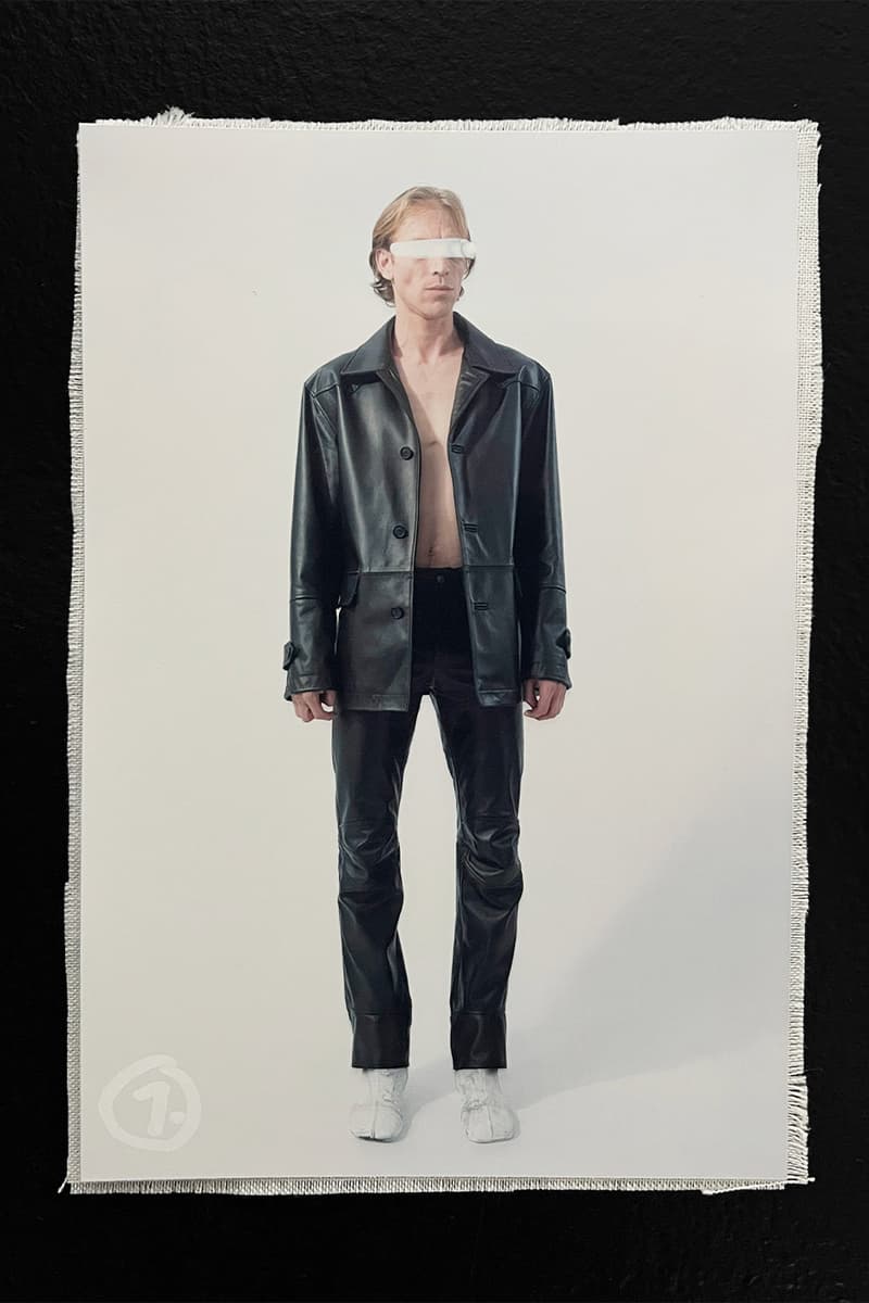 MM6 Maison Margiela  Avant-Première SS25 Reconfigures Ordinary Dress Codes womenswear menswear lookbook avp familiar leather jackets dresses denim tailoring salomon john galliano knnited sneakers salomon