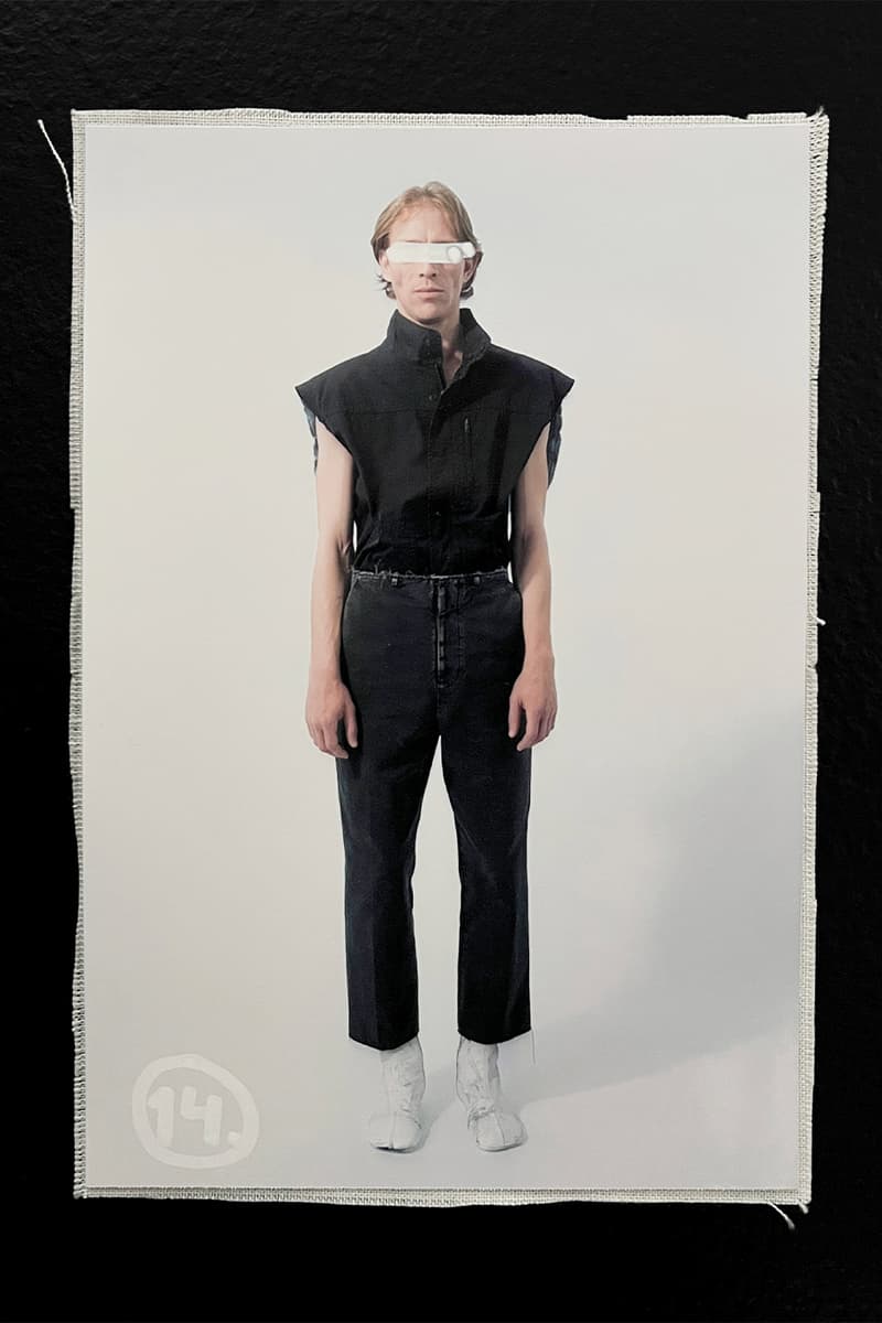 MM6 Maison Margiela  Avant-Première SS25 Reconfigures Ordinary Dress Codes womenswear menswear lookbook avp familiar leather jackets dresses denim tailoring salomon john galliano knnited sneakers salomon