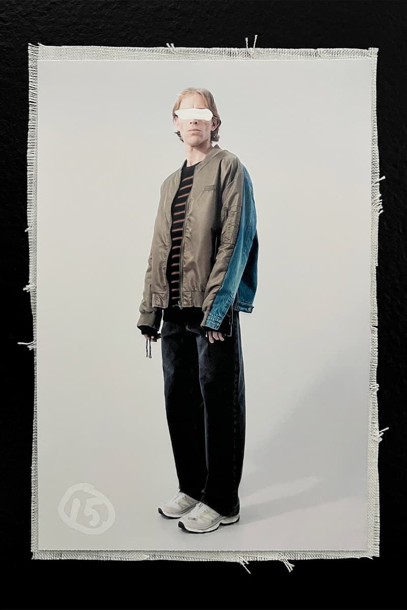 MM6 Maison Margiela  Avant-Première SS25 Reconfigures Ordinary Dress Codes womenswear menswear lookbook avp familiar leather jackets dresses denim tailoring salomon john galliano knnited sneakers salomon